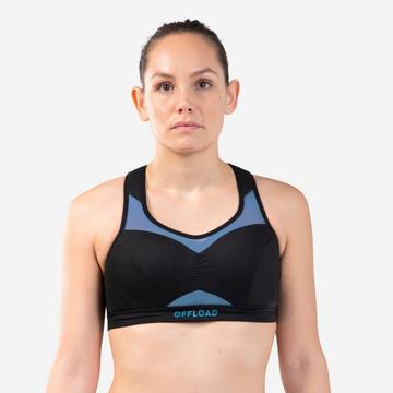 Reggiseno sportivo donna rugby - protezione impatti poliestere