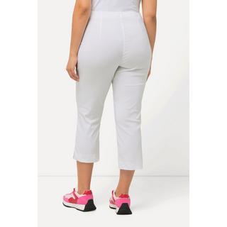 Ulla Popken  Pantalon en bengaline stretch, longueur 3/4 et taille élastique 