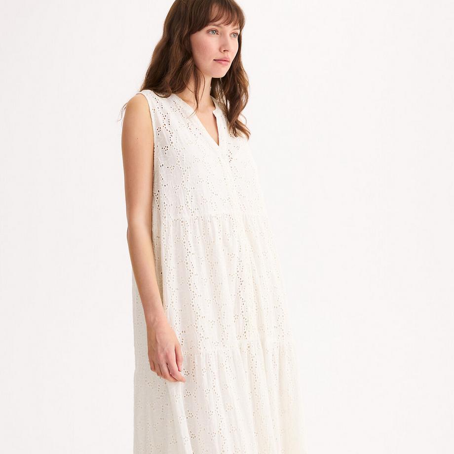 La Redoute Collections Robe longue évasée brodée  