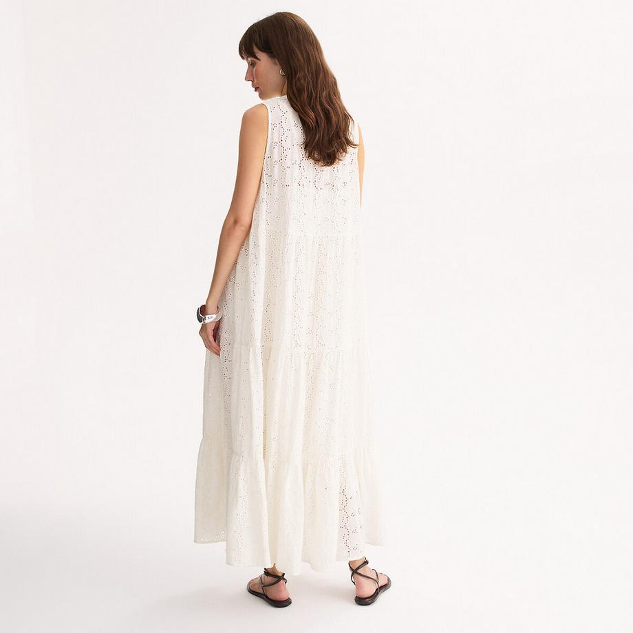 La Redoute Collections Robe longue évasée brodée  