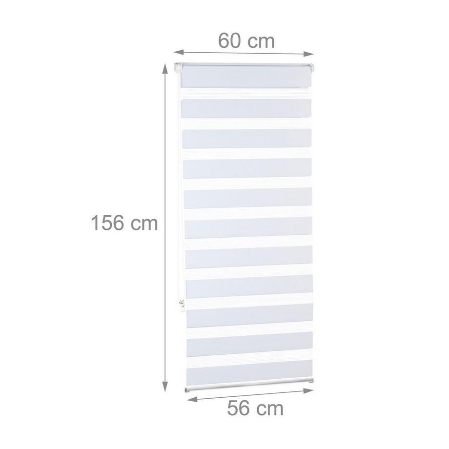 B2X  Doppelrollo Klemmfix ohne Bohren in Weiß 