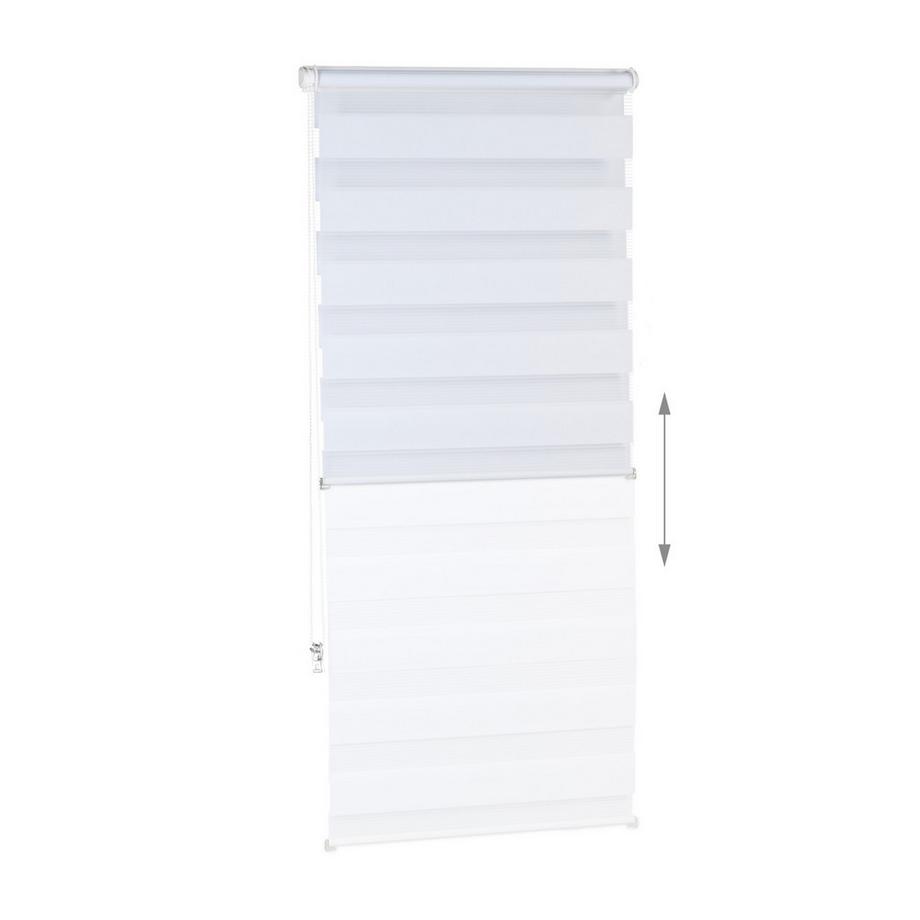 B2X  Doppelrollo Klemmfix ohne Bohren in Weiß 