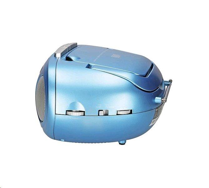 soundmaster  Soundmaster SCD5100BL Système stéréo portable Analogique 1 W FM Bleu Lecture de MP3 