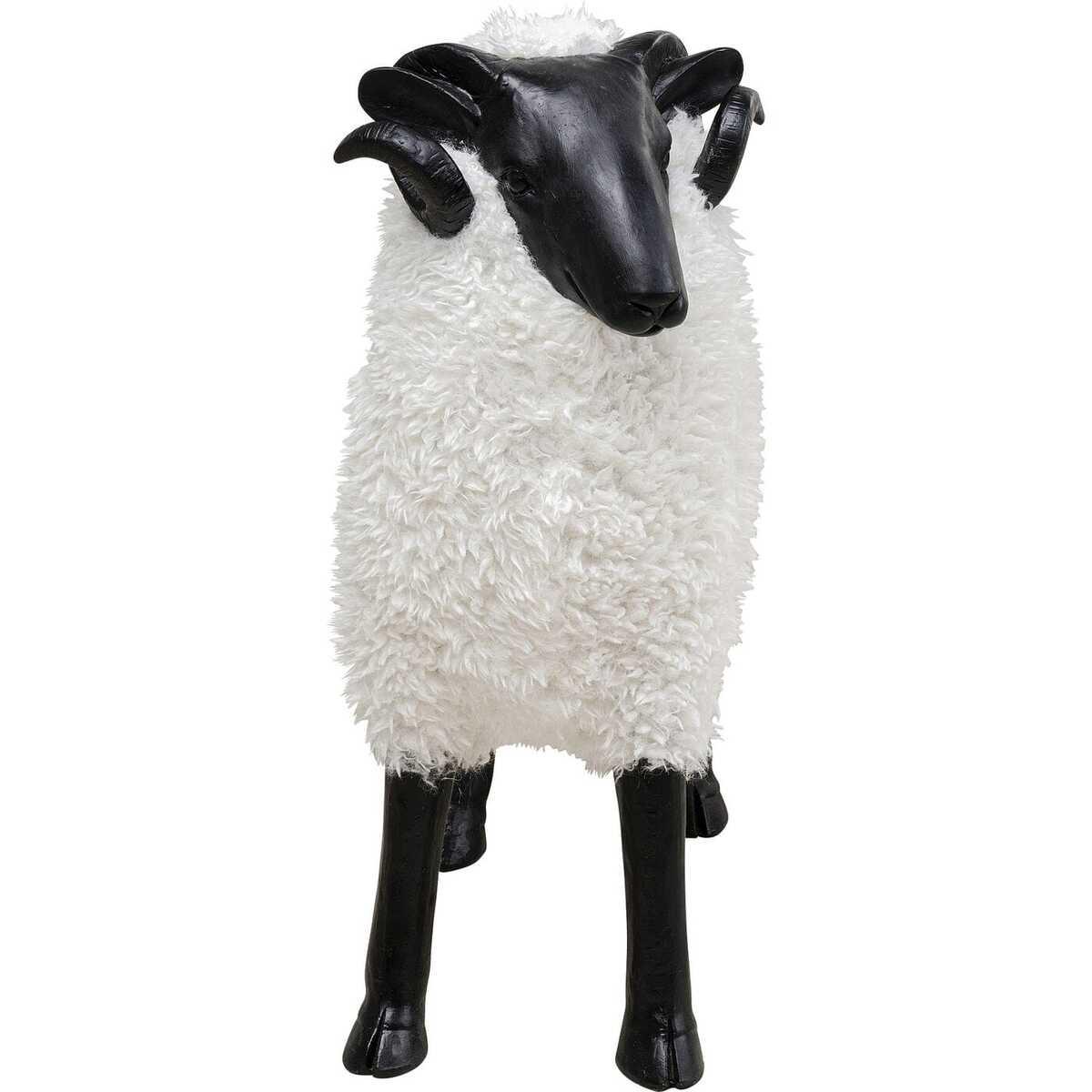 KARE Design Figura decorativa Bathilde Ram bianco 78  