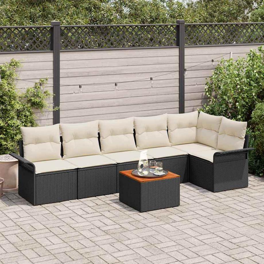 VidaXL Garten-sofa-set poly-rattan  