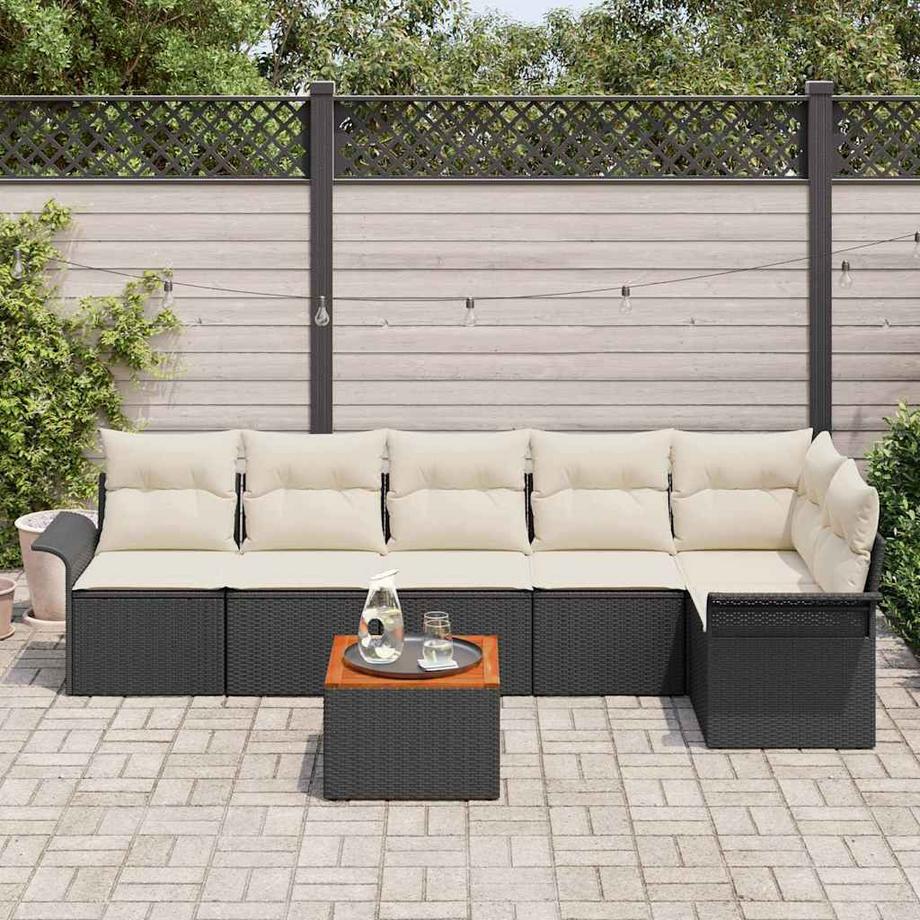 VidaXL Garten-sofa-set poly-rattan  