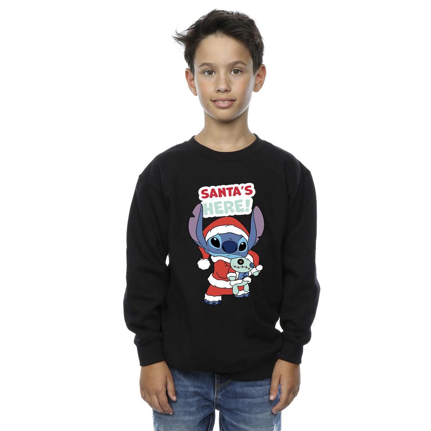 Disney  Lilo & Stitch Santa's Here Sweatshirt 
