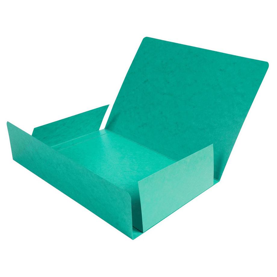 Exacompta Chemise simple sans élastique avec 3 rabats carte lustrée 400gm2 - A4 - x 25  