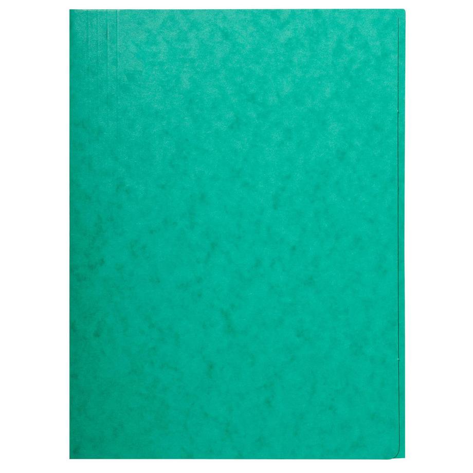 Exacompta Chemise simple sans élastique avec 3 rabats carte lustrée 400gm2 - A4 - x 25  