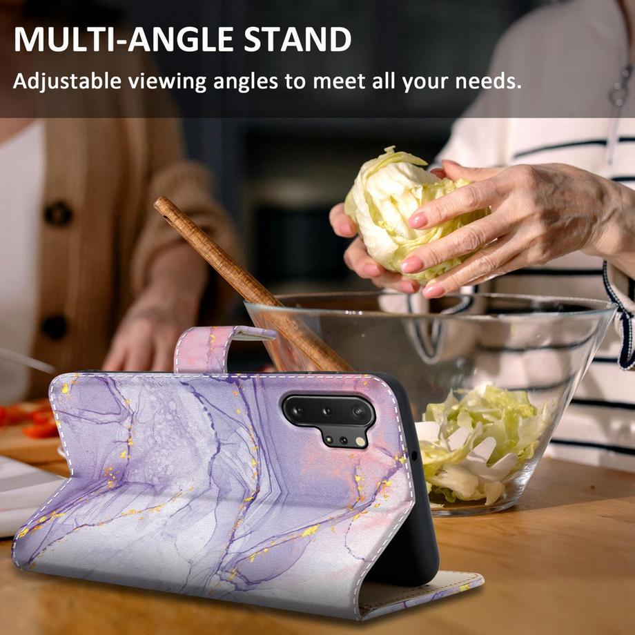 Cadorabo  Housse compatible avec Samsung Galaxy NOTE 10 PLUS - Coque de protection avec fermeture magnétique, fonction de support et compartiment pour carte 