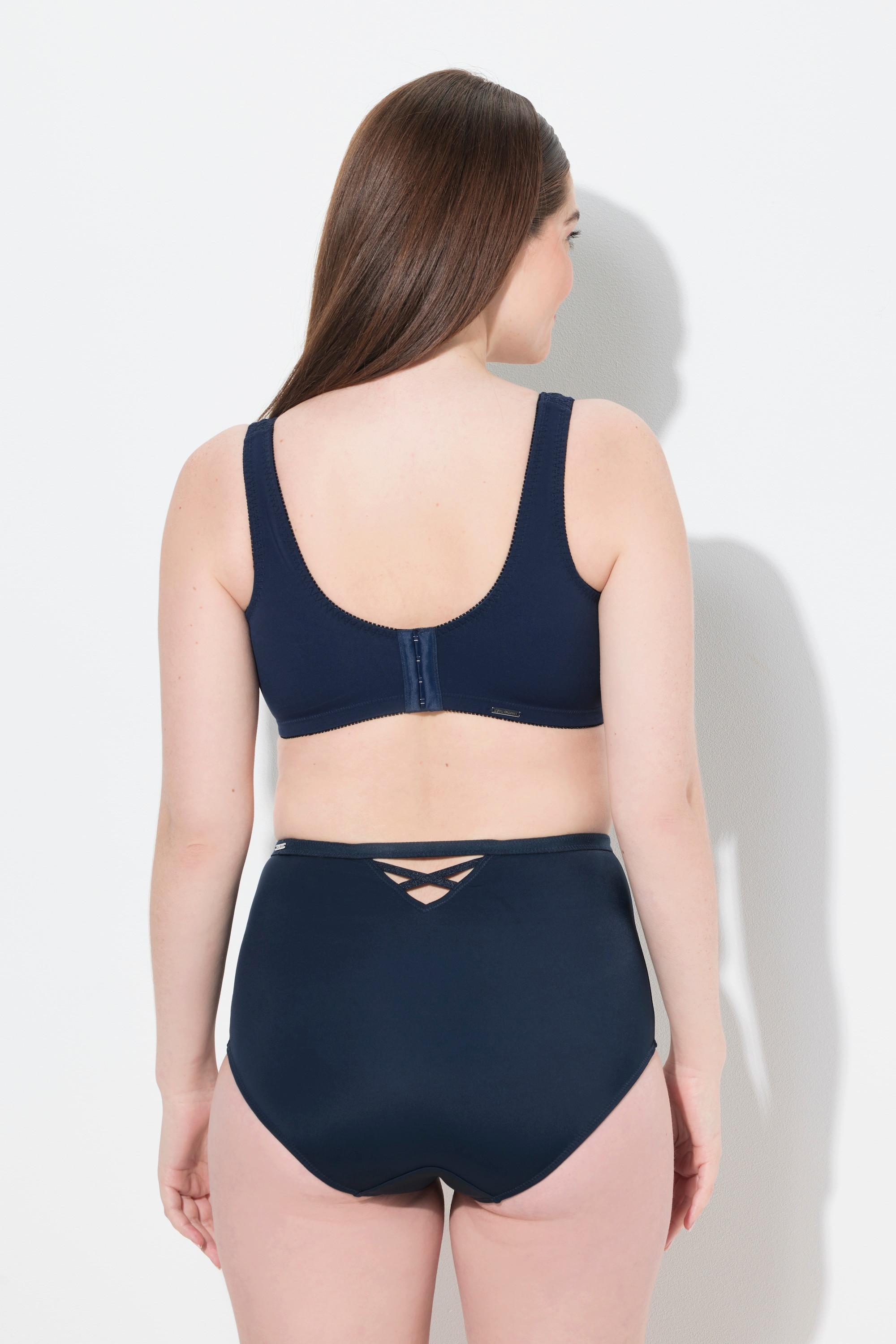 Ulla Popken Soutien-gorge de maintien Fermeture avant et arrière sans armatures  