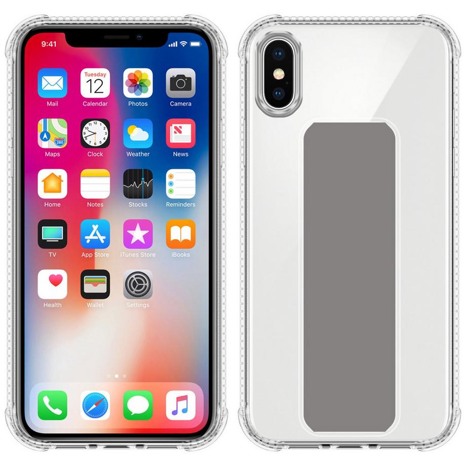 Cadorabo  Housse compatible avec Apple iPhone XS MAX - Coque de protection en silicone TPU flexible avec support et fonction stand 