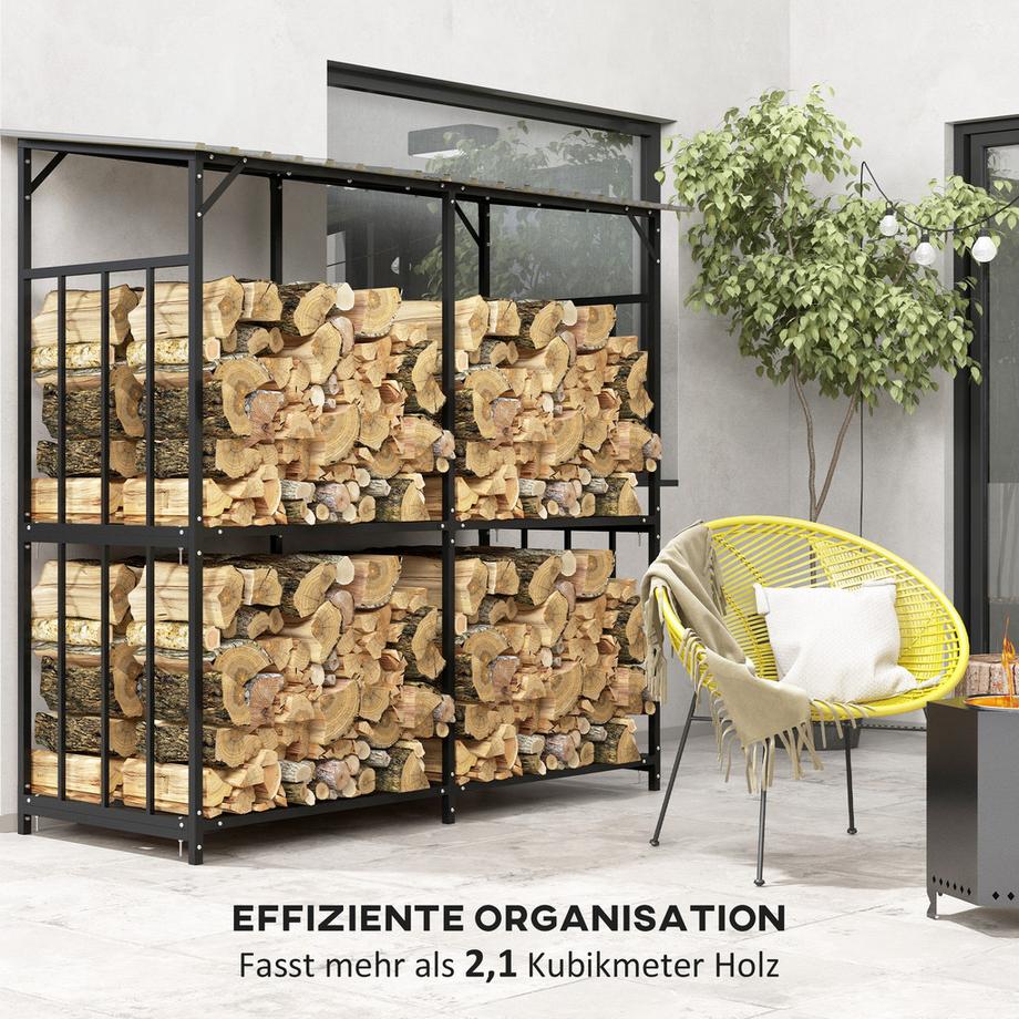 Outsunny  Kaminholzregal 