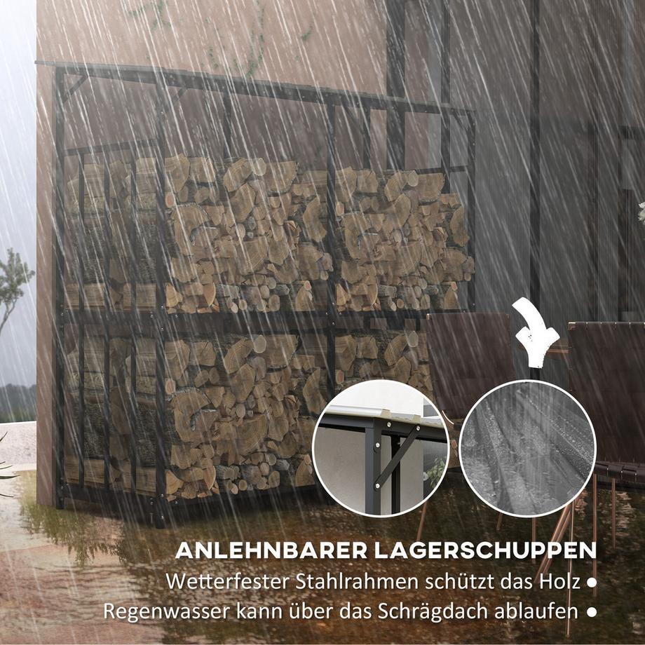 Outsunny  Kaminholzregal 