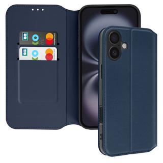 Avizar  Étui iPhone 16 Portefeuille Bleu Nuit 