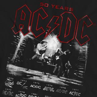 AC/DC ACDC 50 Years T-Shirt Stampa Grafica  