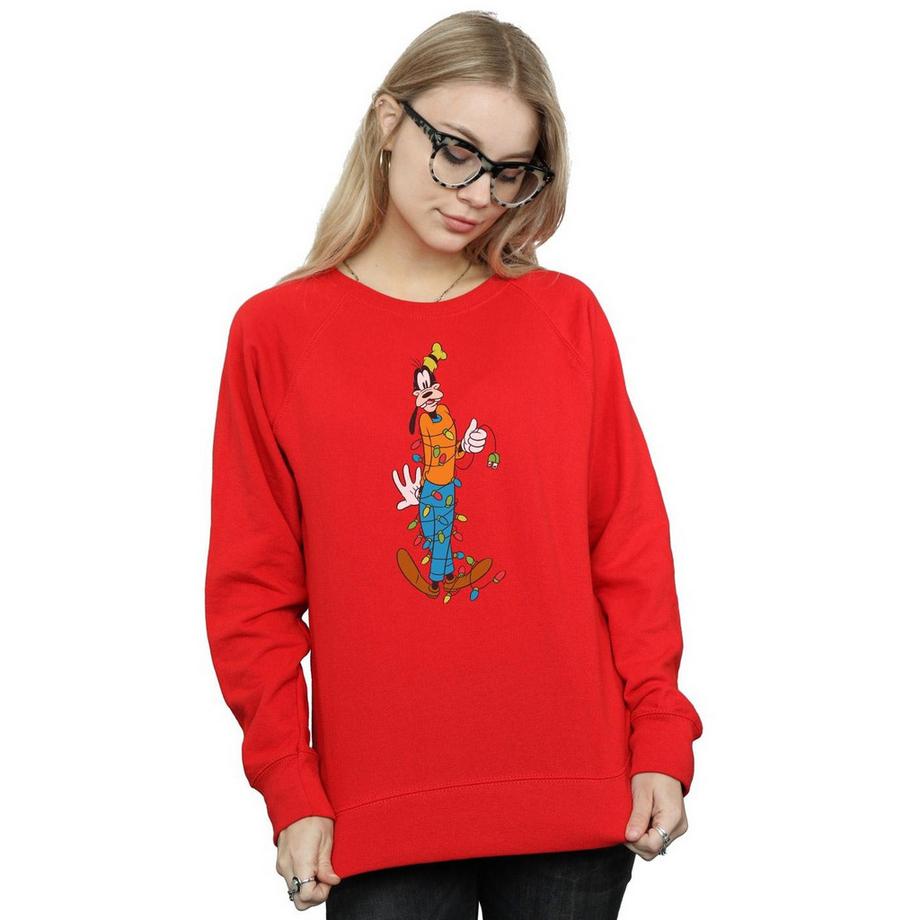 Disney Goofy Christmas Lights Sweatshirt  