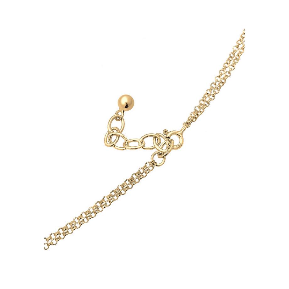 Elli  Collier Femmes Chaîne En Y Géo Couches Cercle Plaquette 