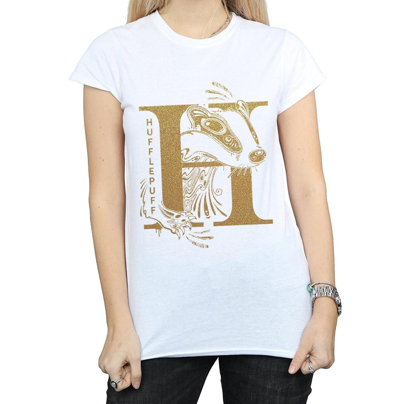 Harry Potter Hufflepuff T-Shirt Stampata  