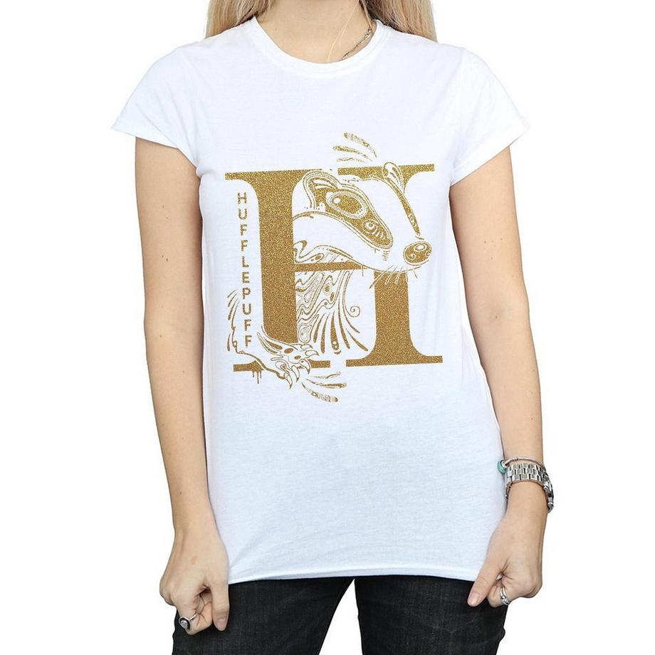 Harry Potter Hufflepuff Bedrucktes T-Shirt  