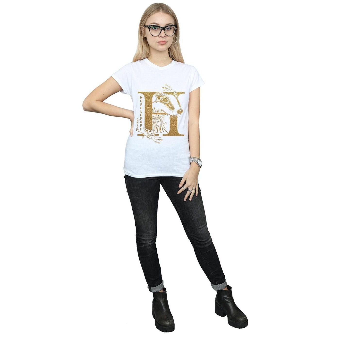 Harry Potter Hufflepuff T-Shirt Stampata  