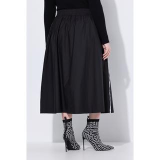 Ulla Popken Midirock Galonstreifen A-Linie Papertouch  