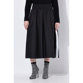 Ulla Popken Midirock Galonstreifen A-Linie Papertouch  