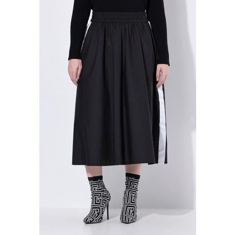 Ulla Popken Midirock Galonstreifen A-Linie Papertouch  