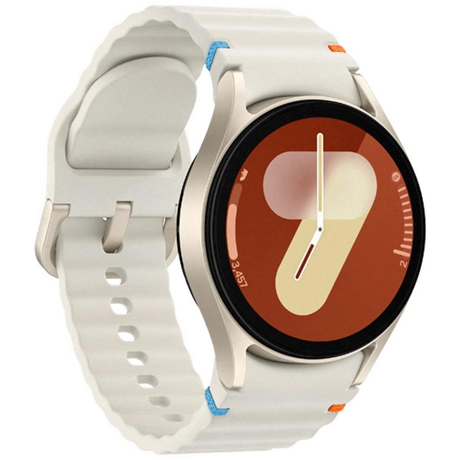 SAMSUNG  Samsung Galaxy Watch 7 40mm Beige (Weißes Gummi Armband) 