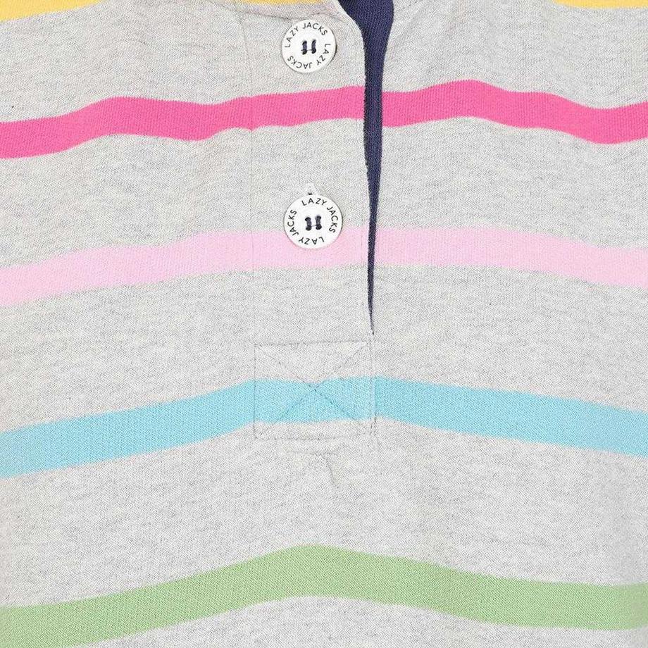 Lazy Jacks Sweatshirt  , Knopfhals, Winter  