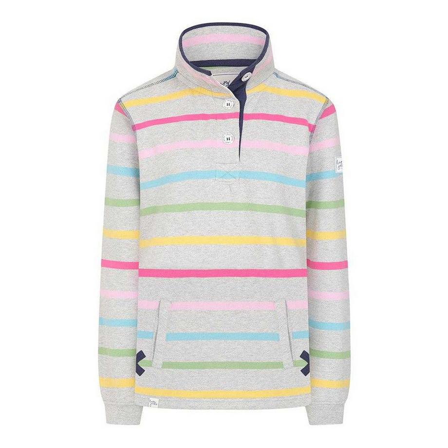 Sweatshirt  , Knopfhals, Winter