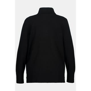 Ulla Popken  Rollkragenpullover, breite Rippbündchen, Langarm 