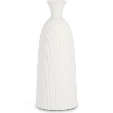 Vase Striped weiss 57