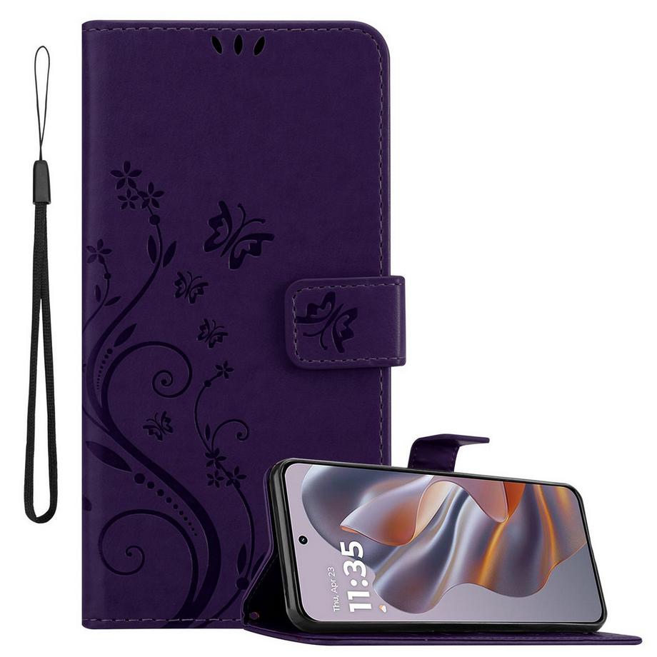 Motorola Moto Edge 50 Neo Hülle mit Blumen Muster