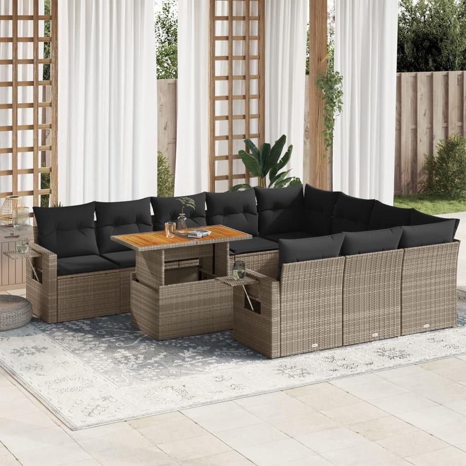 VidaXL Garten sofagarnitur poly-rattan  