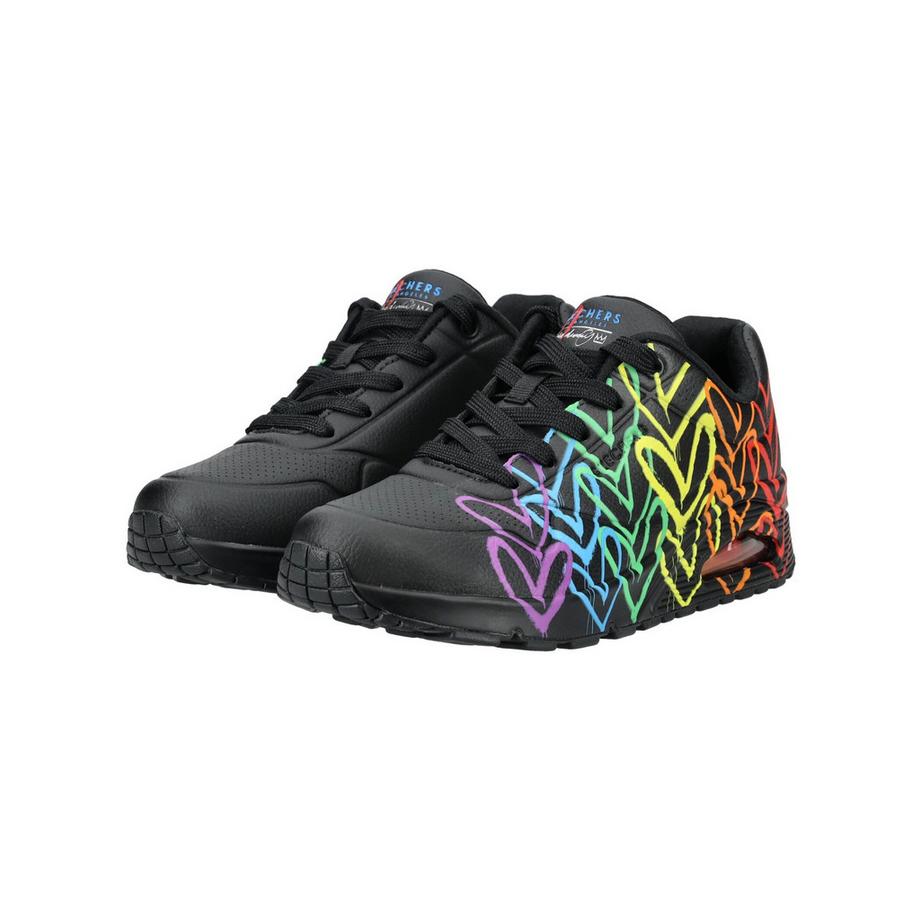 SKECHERS Sneaker Stampa Cuore Graffiti  