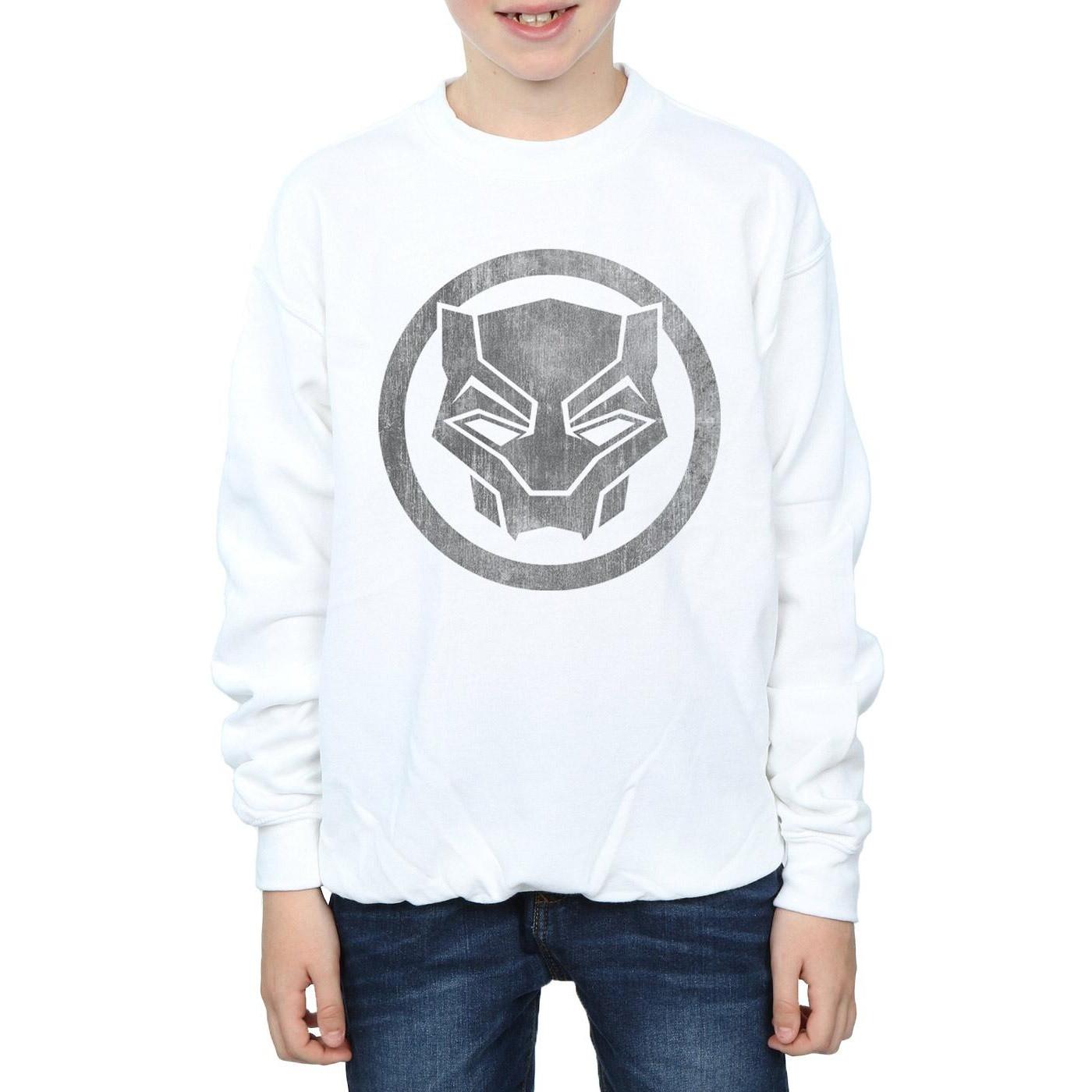 MARVEL  Black Panther Distressed Icon Sweatshirt 