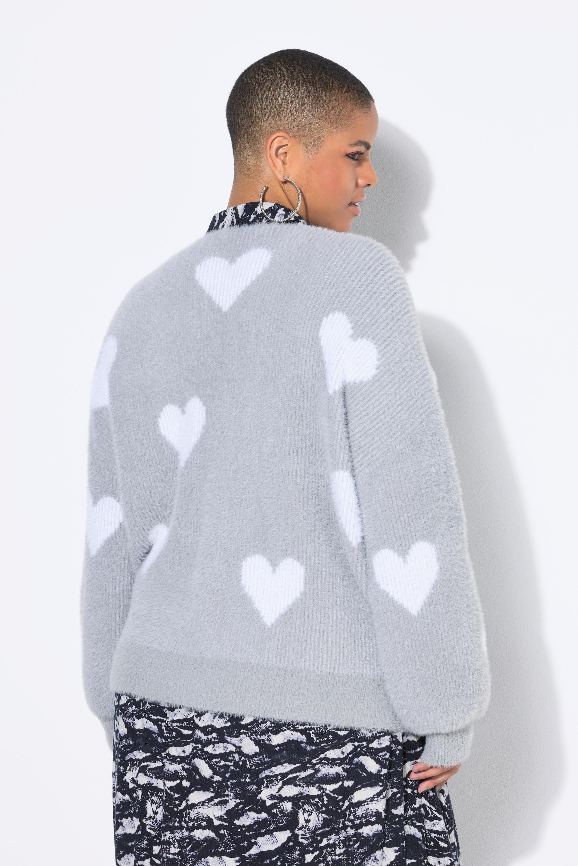 Studio Untold Cardigan Oversize Ultra Doux Cœurs  