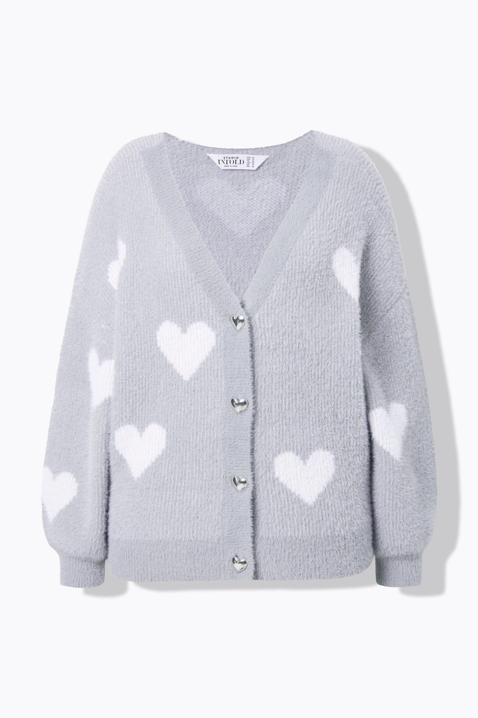 Studio Untold Cardigan Oversize Ultra Doux Cœurs  