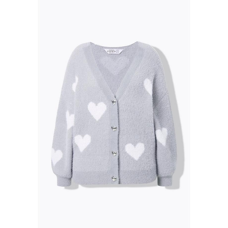 Studio Untold Cardigan Oversize Morbido Cuori  