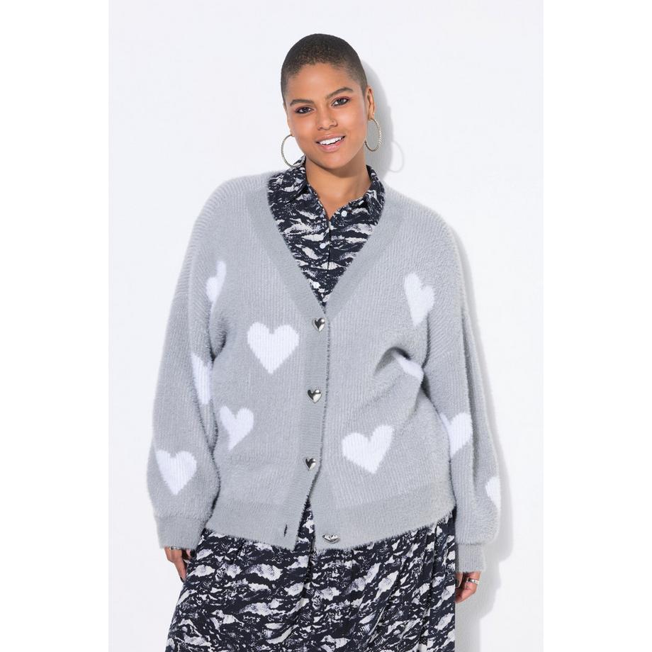 Studio Untold Cardigan Oversize Morbido Cuori  