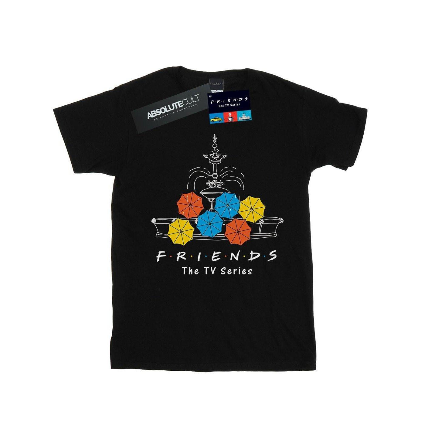 Friends  Fountain And Umbrellas TShirt 