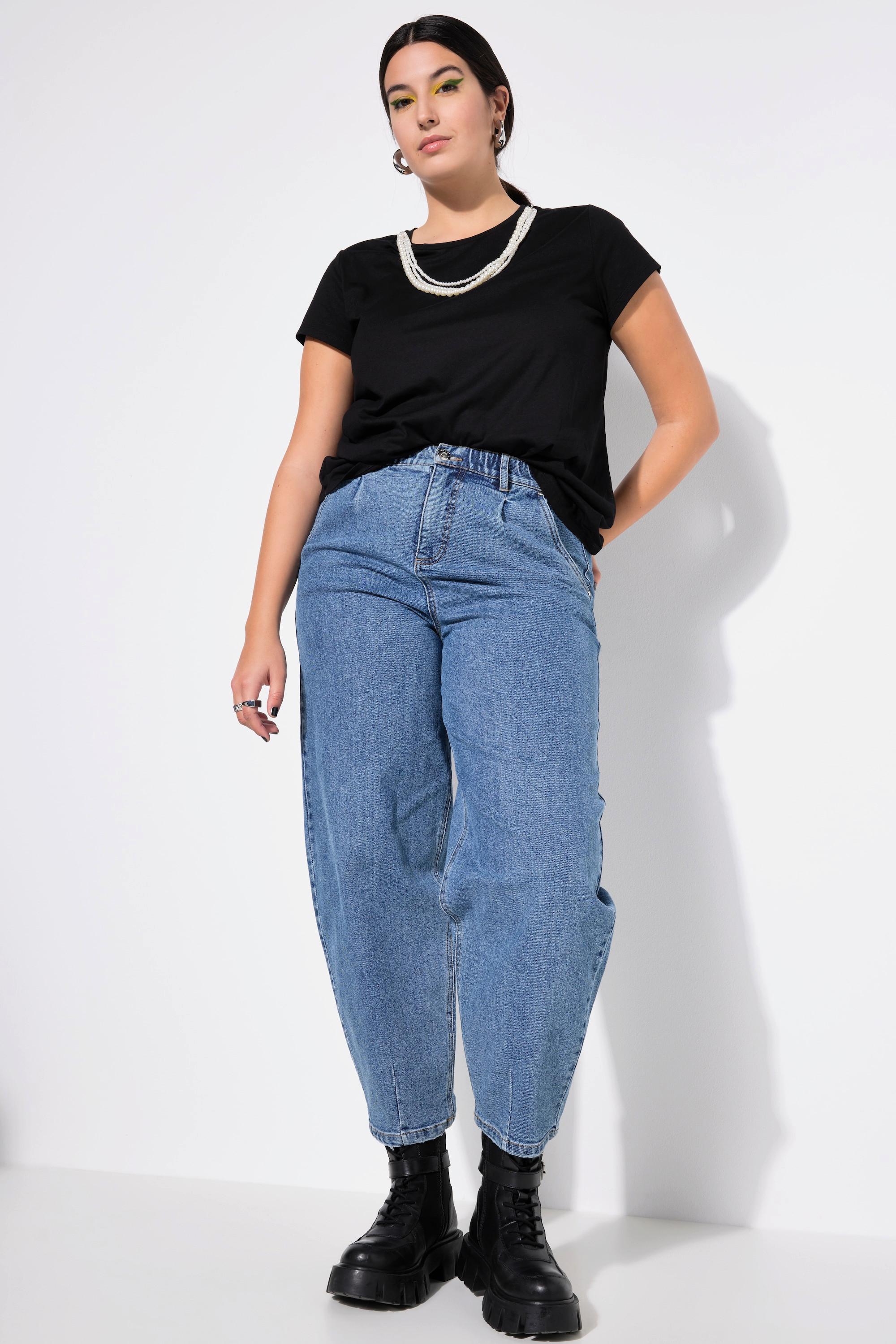 Studio Untold  Ballon-Jeans, Wide Shape, 5-Pocket, Elastikbund 