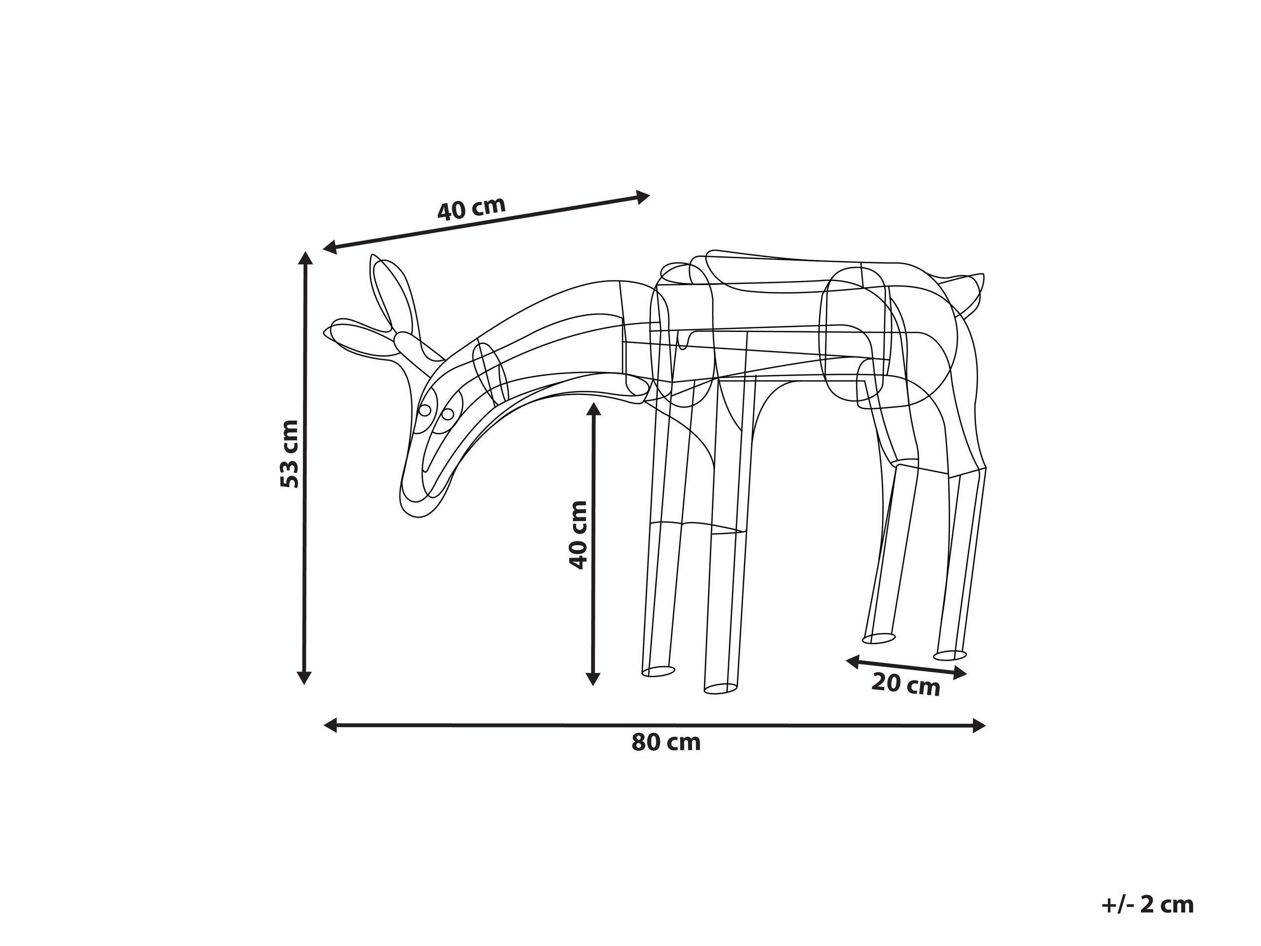 Beliani Accessorio decorativo en Ferro Moderno KRISTNES  