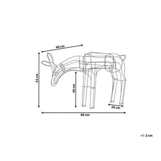 Beliani Decorazione per esterni en Ferro Moderno KRISTNES  