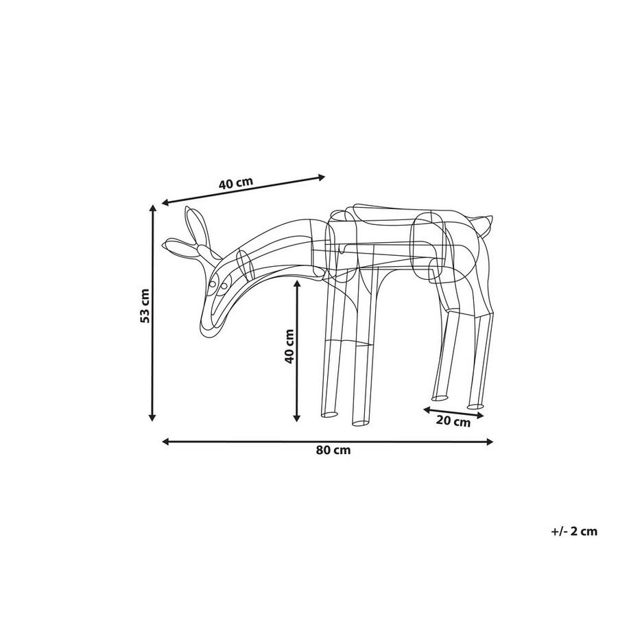 Beliani Gartendekoration aus Eisen Modern KRISTNES  