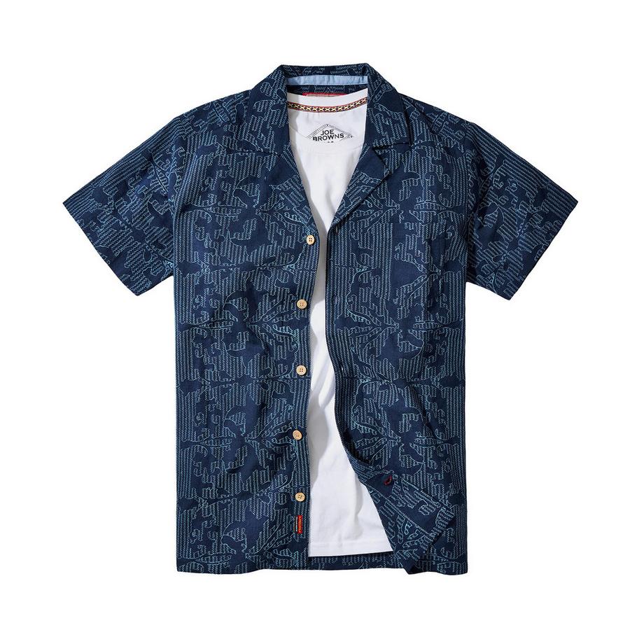 Joe Browns Chemise Lin Brodé Col Revers  