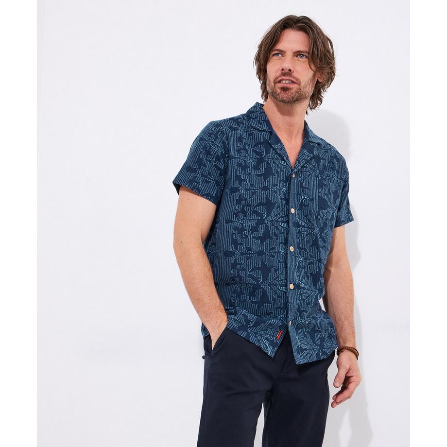 Joe Browns Chemise Lin Brodé Col Revers  