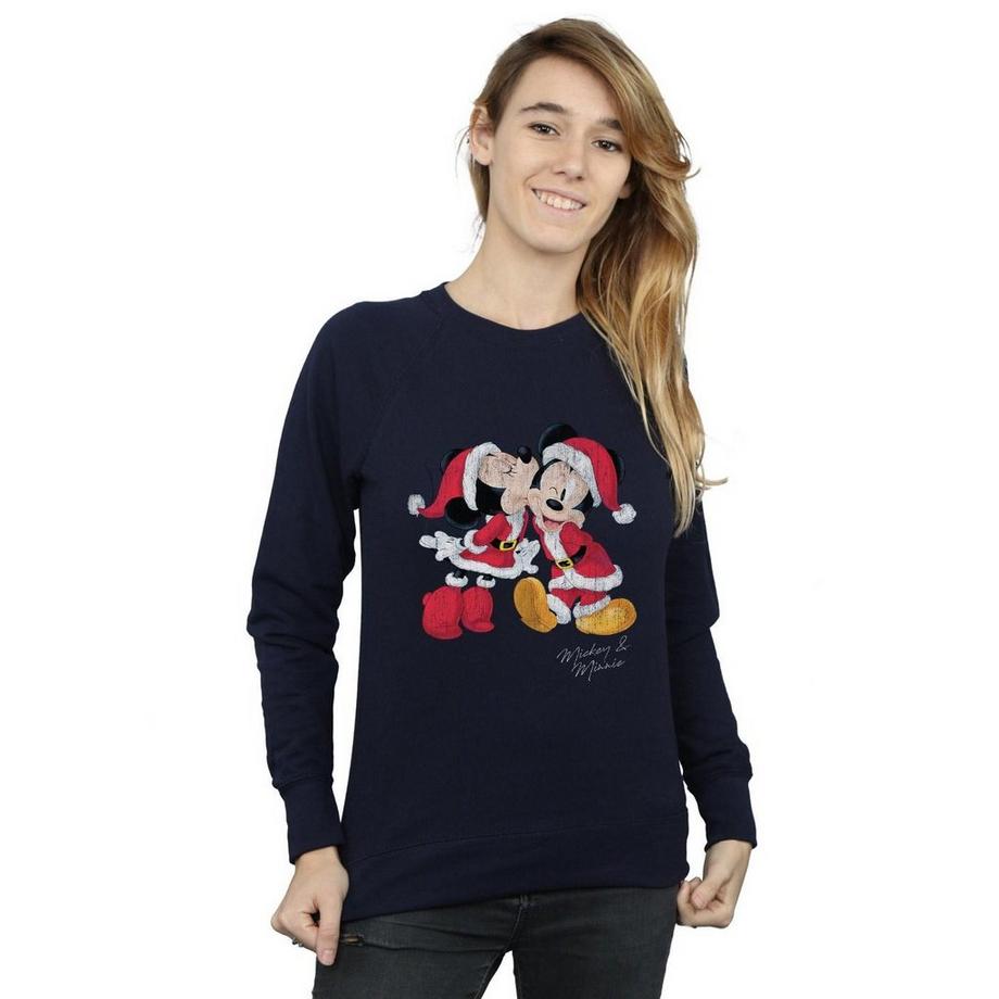 Disney Mickey und Minnie Christmas Slim Fit Sweatshirt  