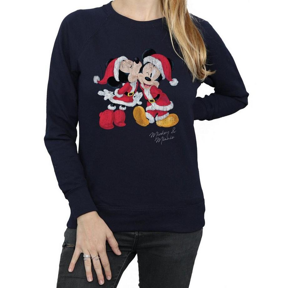 Disney Mickey und Minnie Christmas Slim Fit Sweatshirt  